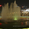 water feature with led light show